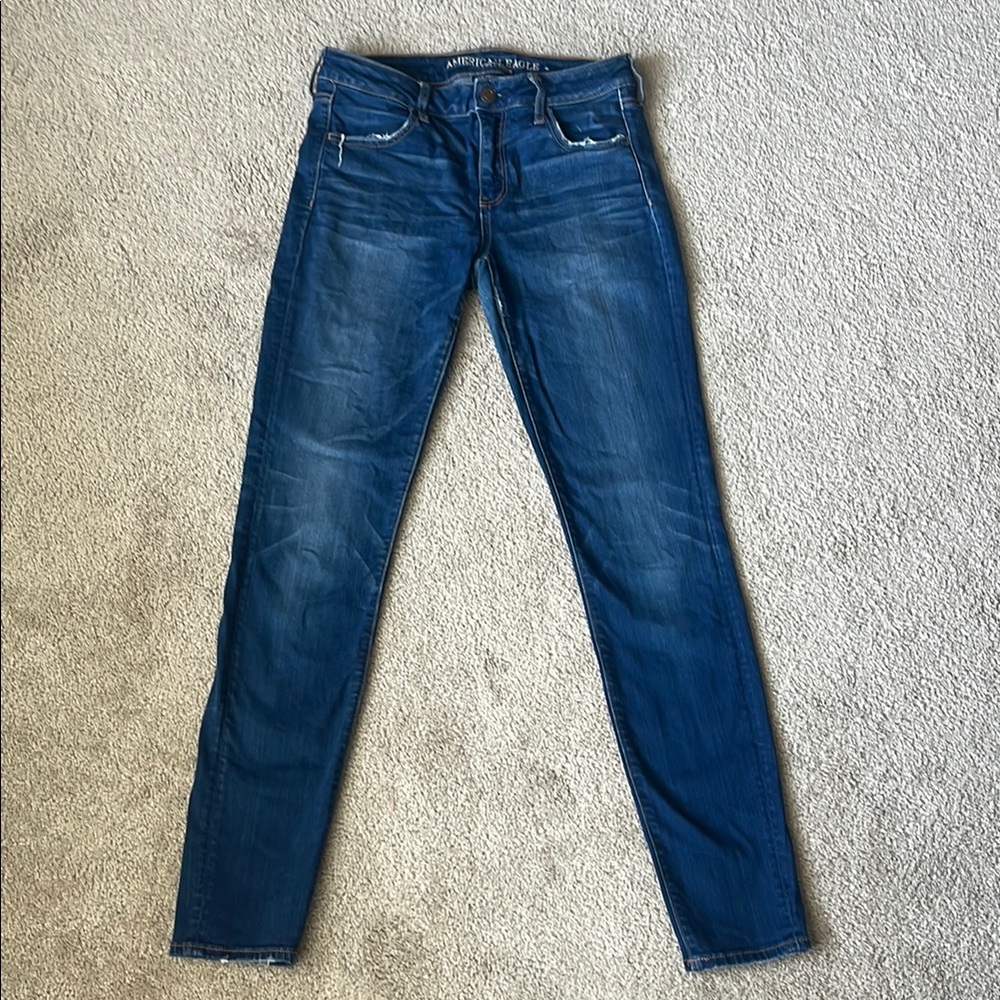 American Eagle Outfitters Blue Jeggings Classic Style